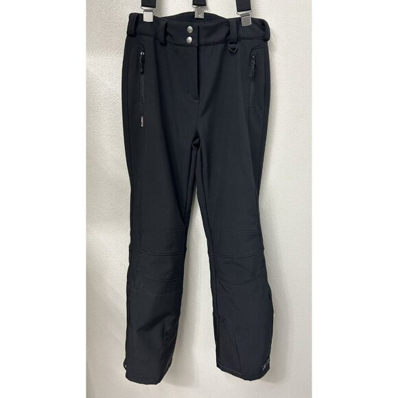 Killtec Ski Snow Pants Women's Size 8 Level 5 Detachable Straps Black Waterproof - Picture 3 of 13